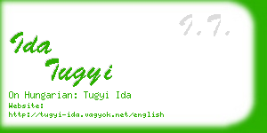 ida tugyi business card